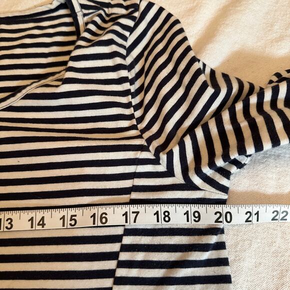 Object Collectors Item Objdira Dress sz XL Navy White‎ Striped Cotton Pockets - Picture 4 of 11